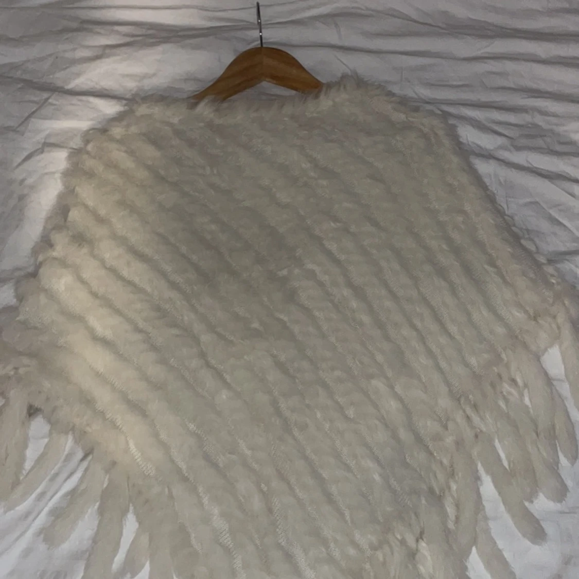 Äkta päls väst och poncho - 90