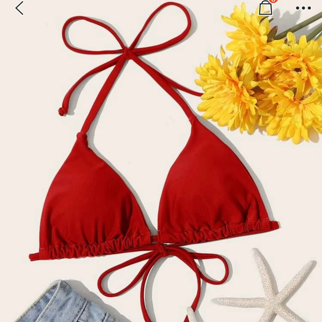 Rött bikini set