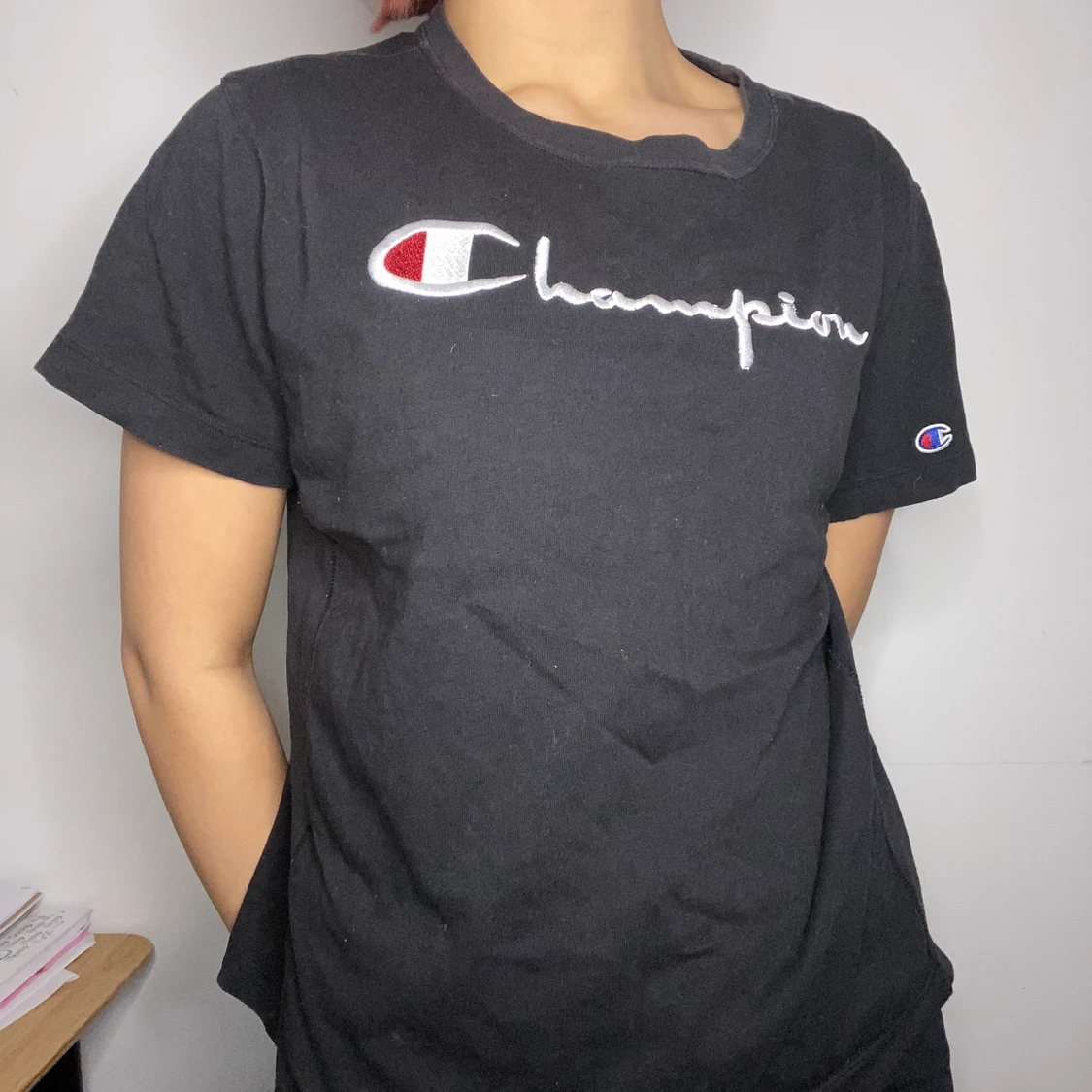 Svart champion t-shirt - 90