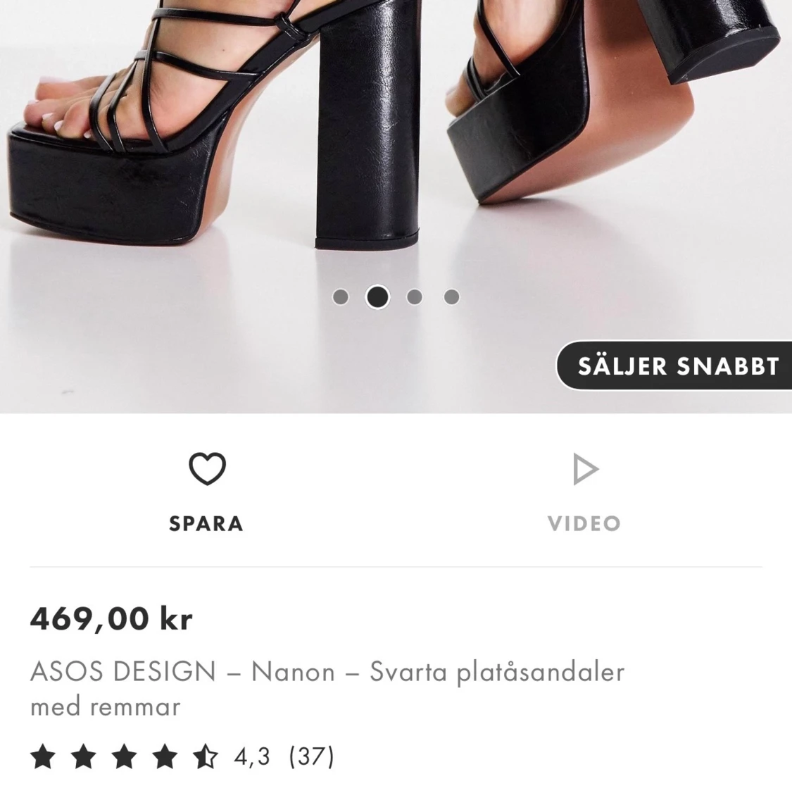 ASOS svarta skor - 90