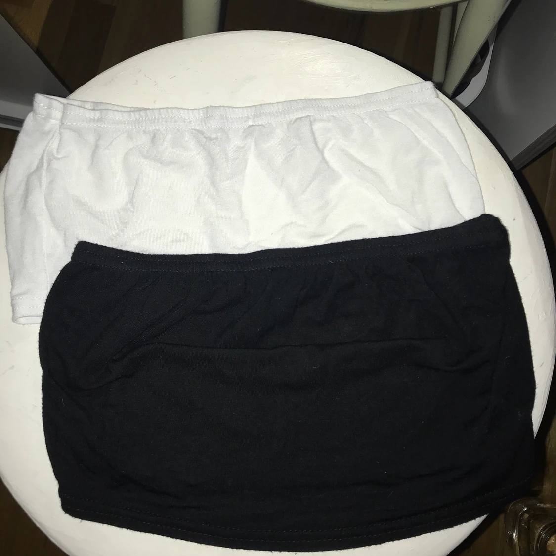 Svart och vit bandeau-topp strl s 34