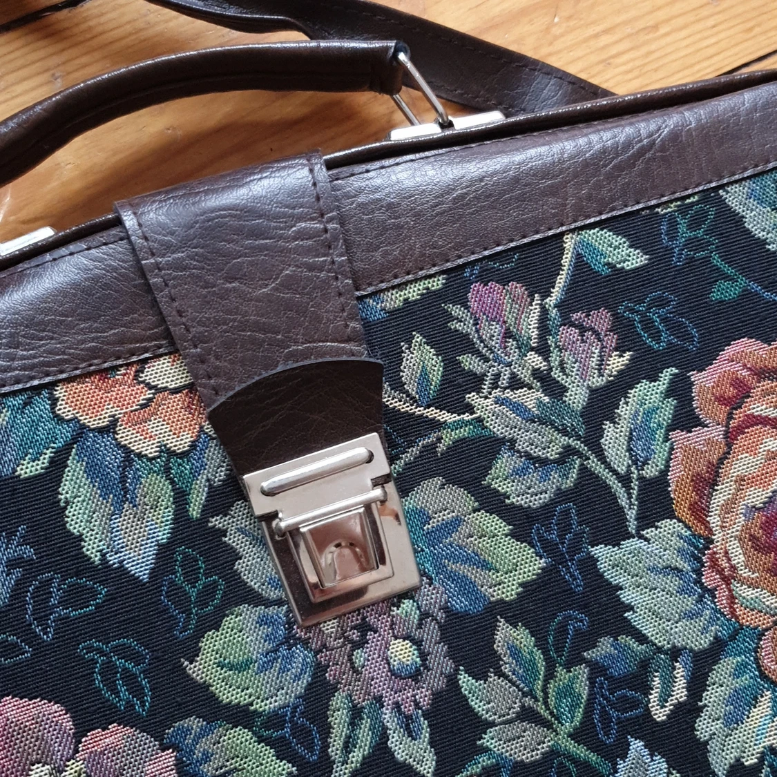 vintage läderportfölj - 90