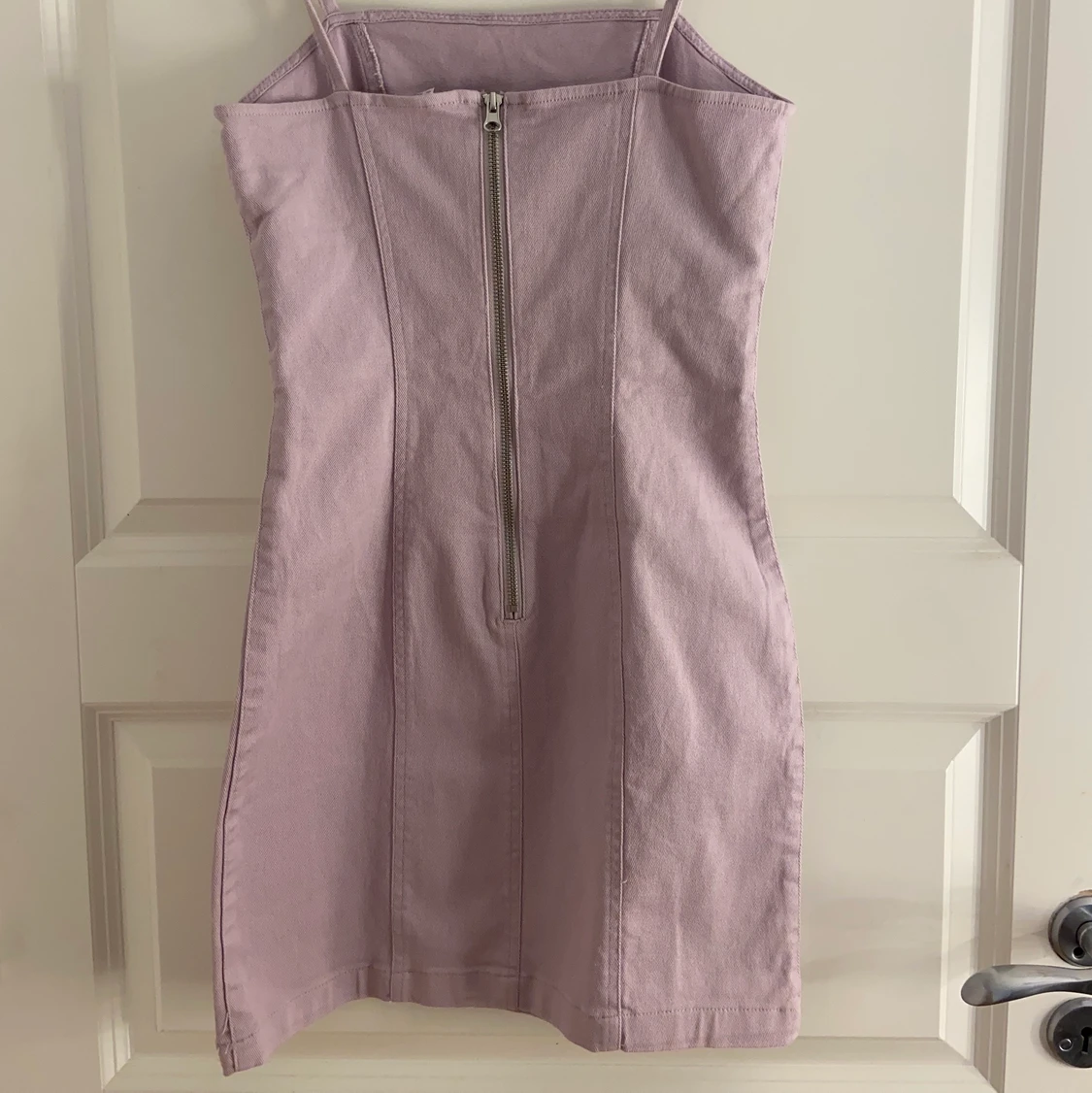 Lila jeans klänning - 90