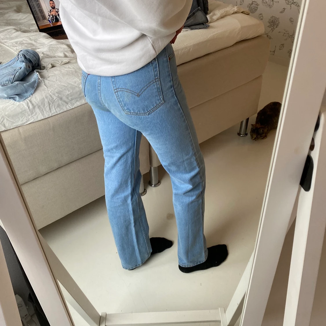 Långa, raka jeans från Levis 