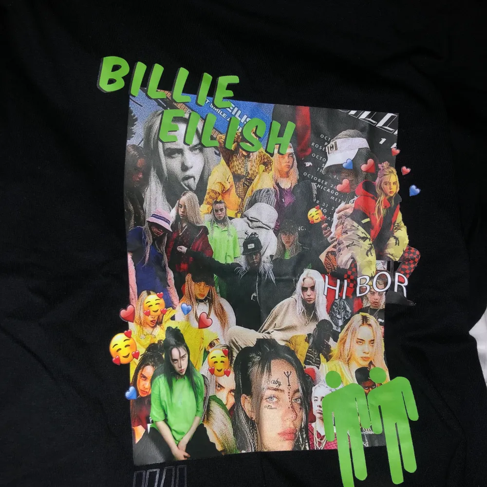 Jättecool aldrig använd Billie Eilish tshirt! Skriv ifall du har några frågor!😇❤️❤️ Frakt: 56kr ❤️. T-shirts.