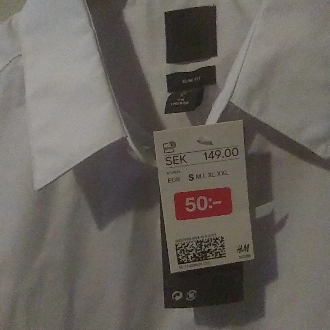 H&M white shirt with short sleeves, size S - 91