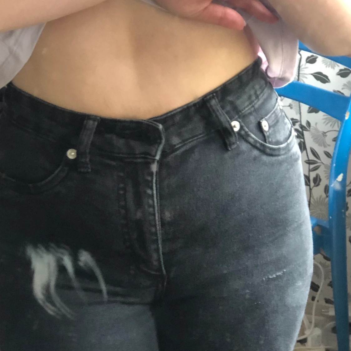 Svarta Skinny Jeans - 90