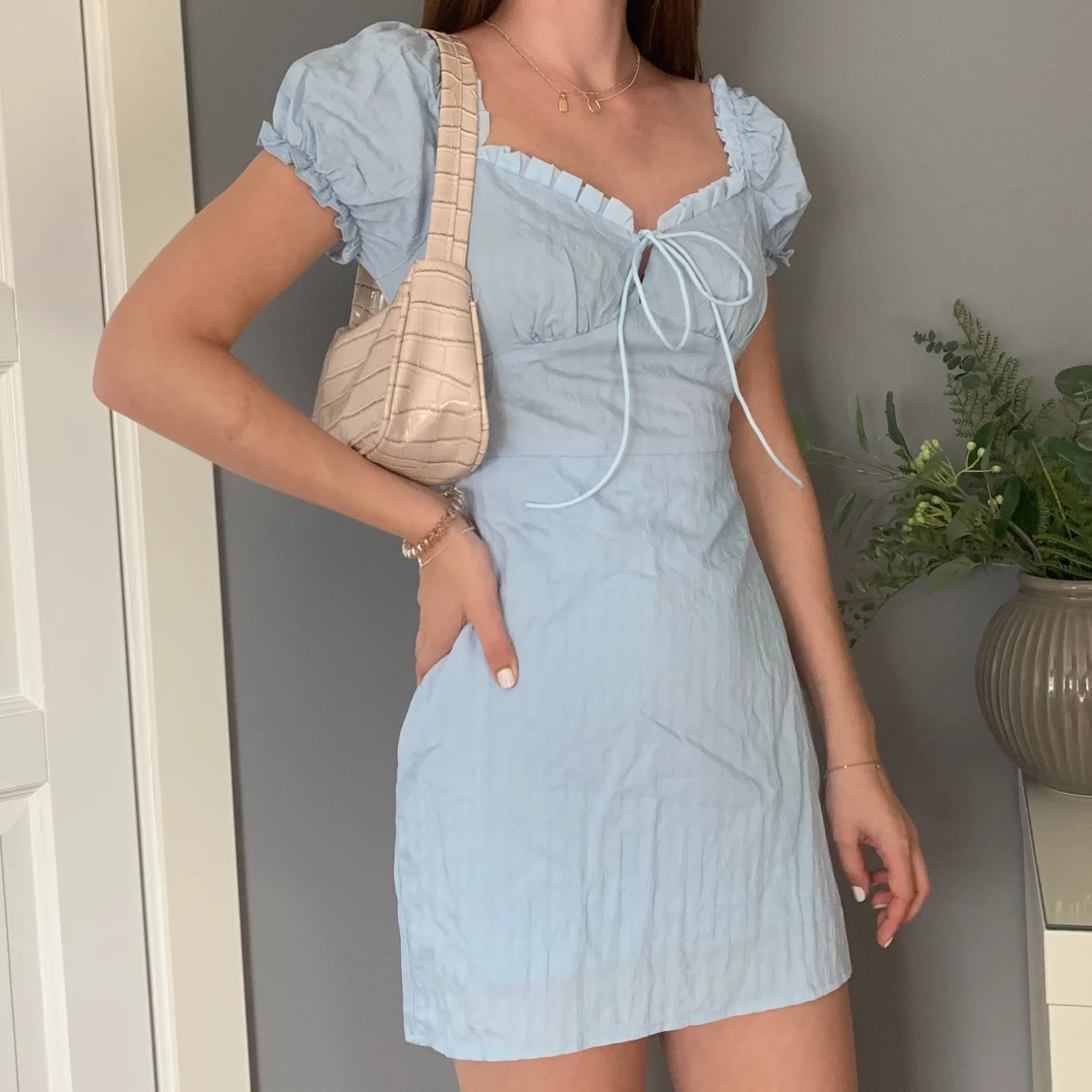 Blå klänning  - 90