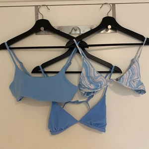 3 st bikinitoppar - 3 bikinitoppar tyvärr för små för mig, storlek M men sitter som S. Aldrig använda💕💕 75kr+ frakt 