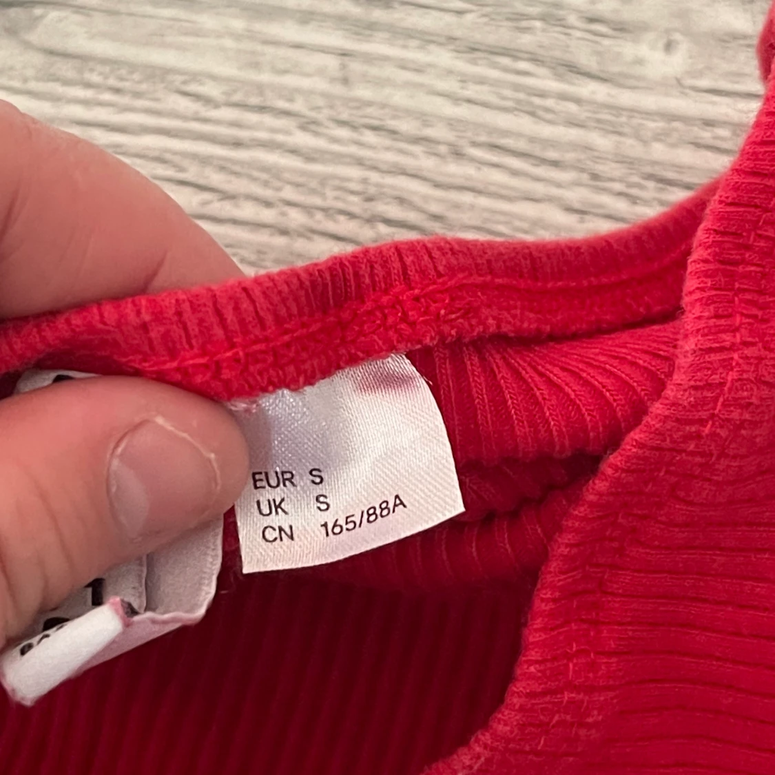 Röd klänning utan band - 90