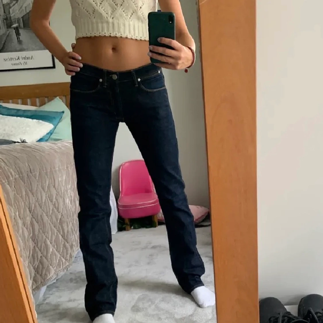 Lågmidjade acne jeans