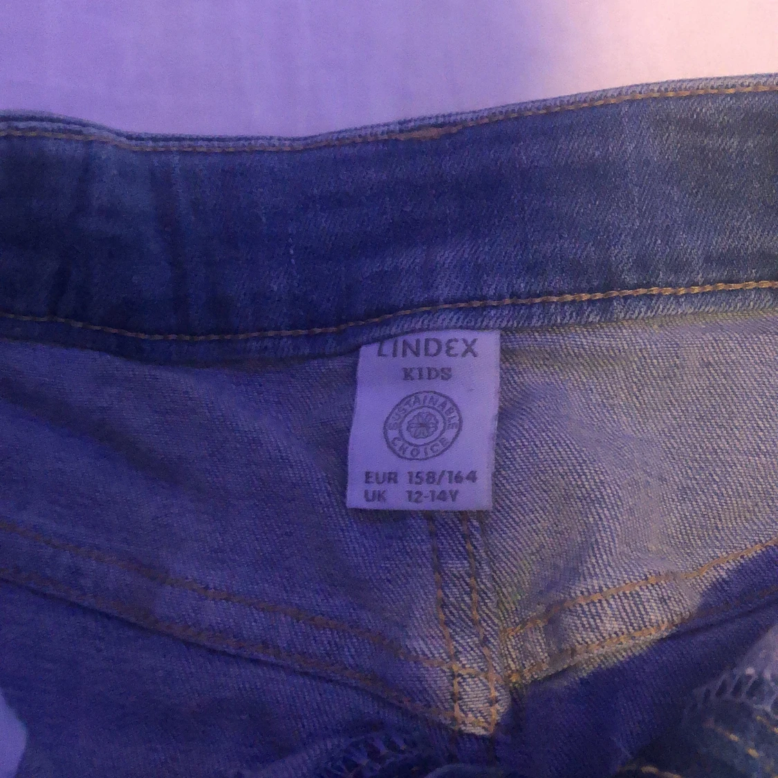 blå jeans kjol  - 90