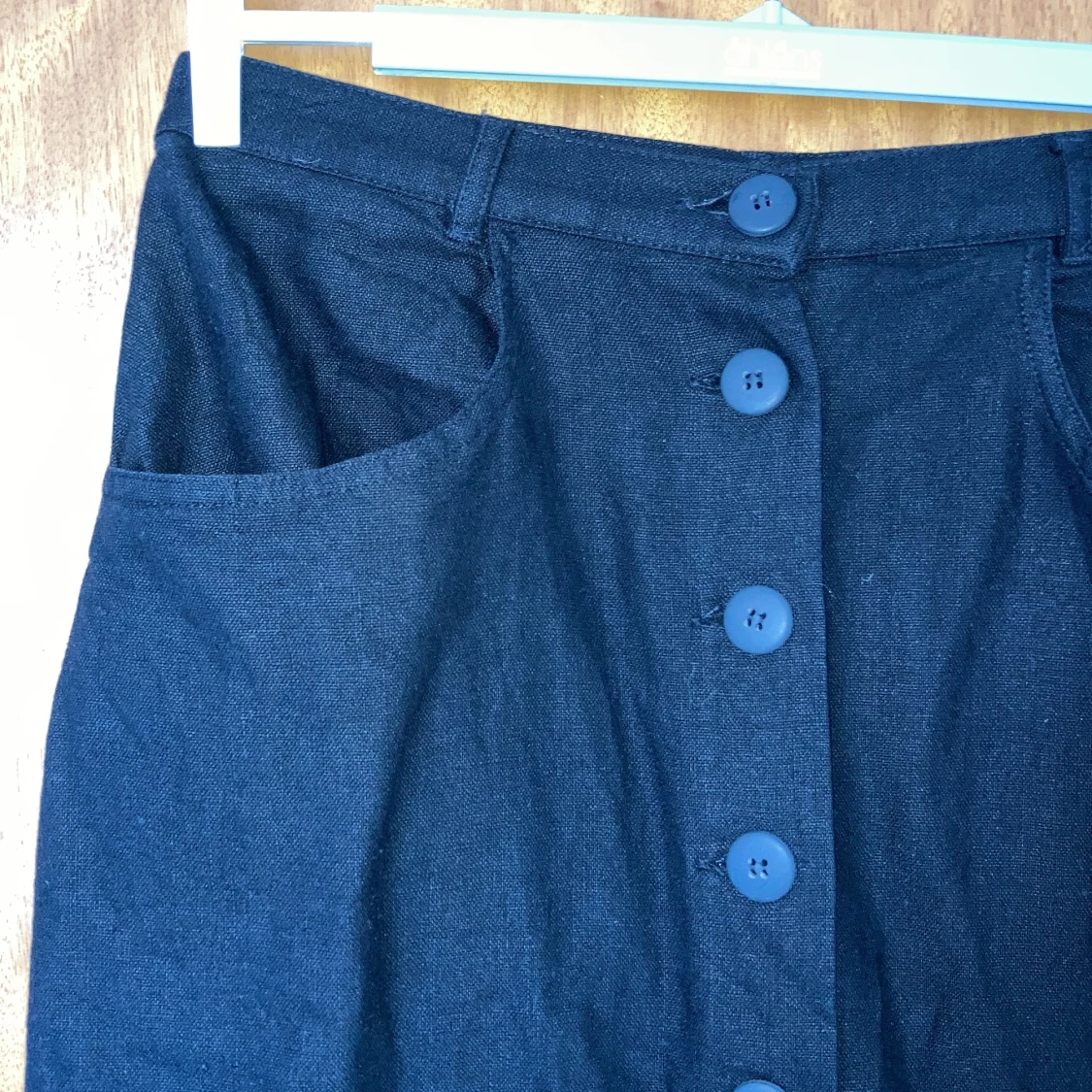 Svart linnekjol - 90