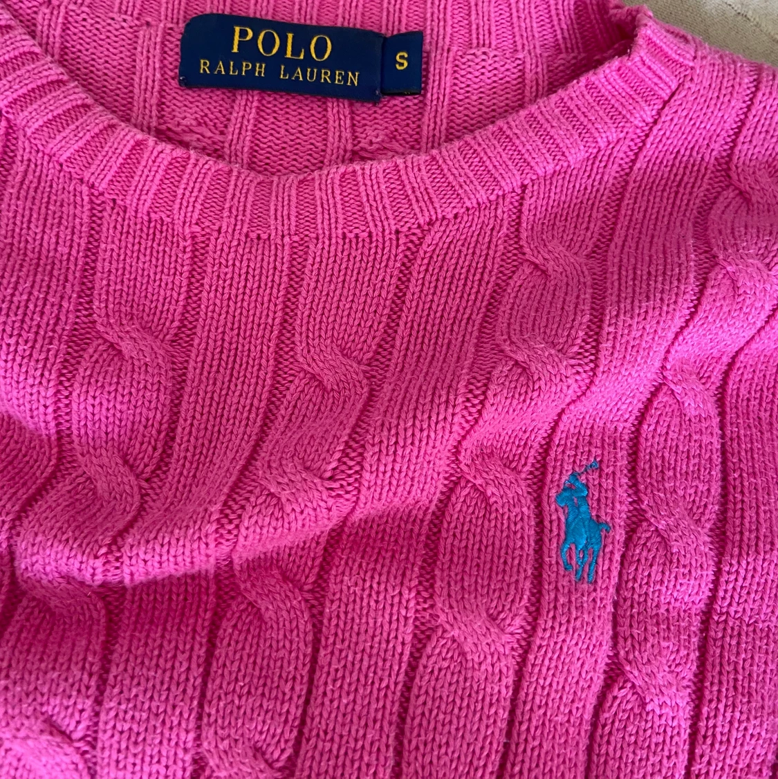 Stickad Tröja Ralph Lauren S Rosa  - 90