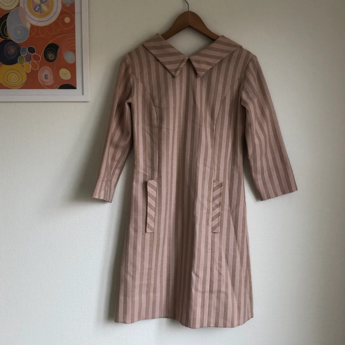 Retro randig klänning 