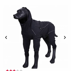 Rukka hund regnjacka  - Nypris 630kr. Säljer för 500kr. Oanvänd, bara provad en gång. Storlek 45 ❤️ säljer pga att den var för liten för min hund. Skriv om ni har någon fråga eller önskan om bilder. Pris går att diskutera. Köparen betalar frakt. Färg svart.
