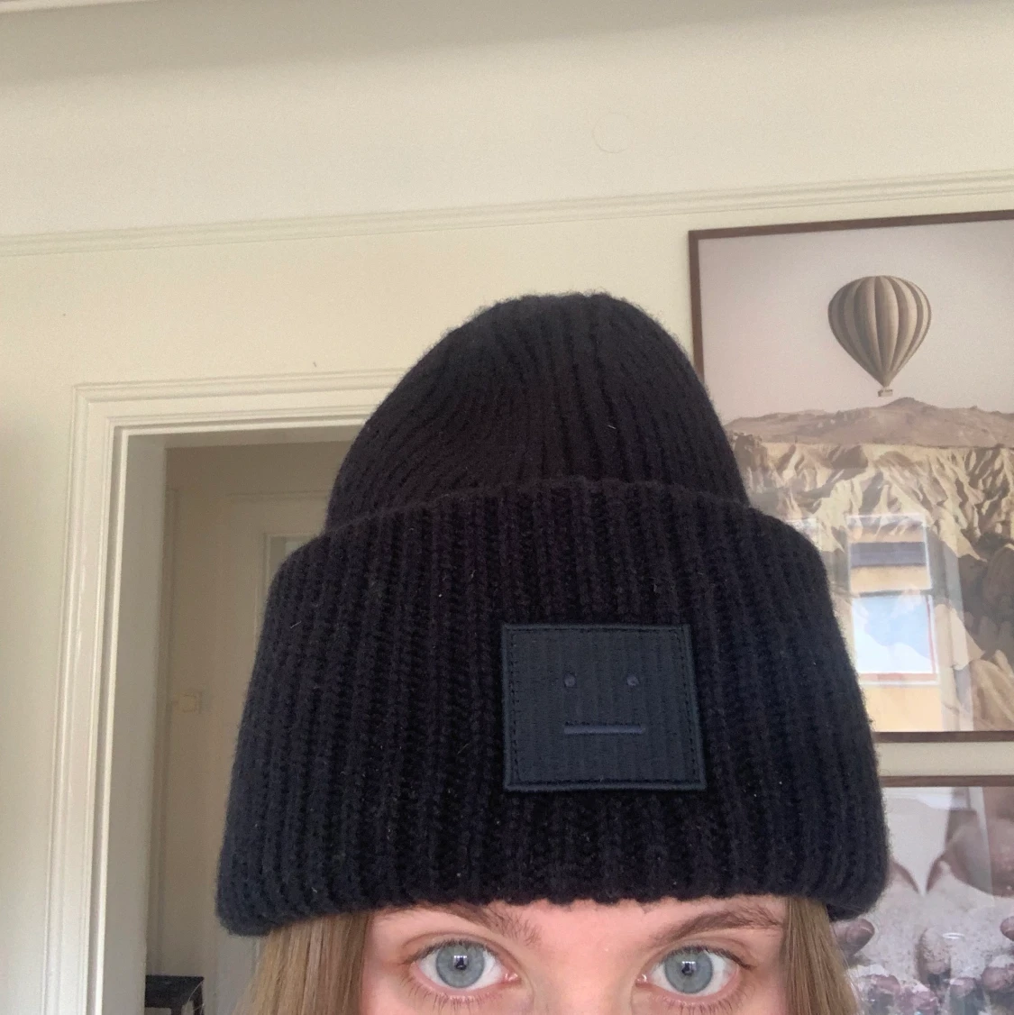 Svart Acne Mössa  - 91