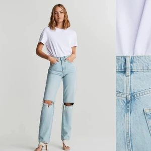 Jeans - Säljer mina sjukt snygga jeans som är köpta på ginatricot för 500kr och som snart är slutsålda men säljer mina för 200💕