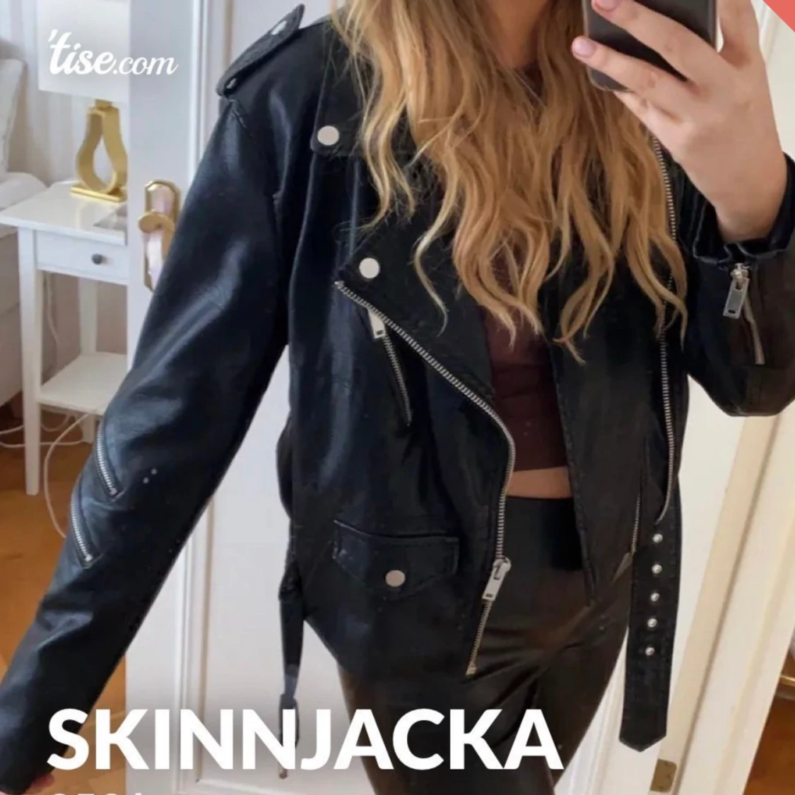 Oversized skinnjacka