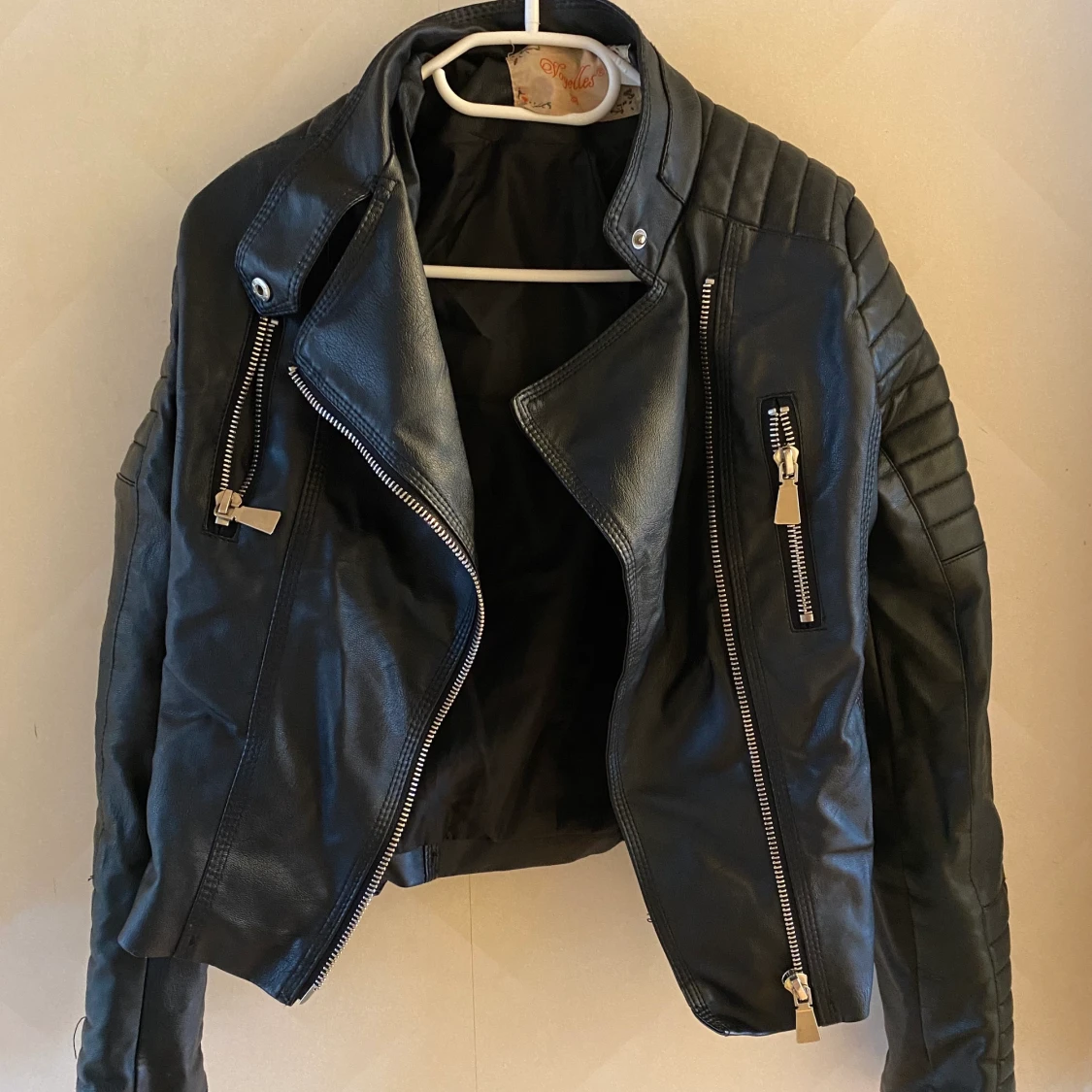 Moto jacket black i storlek 38 - 90