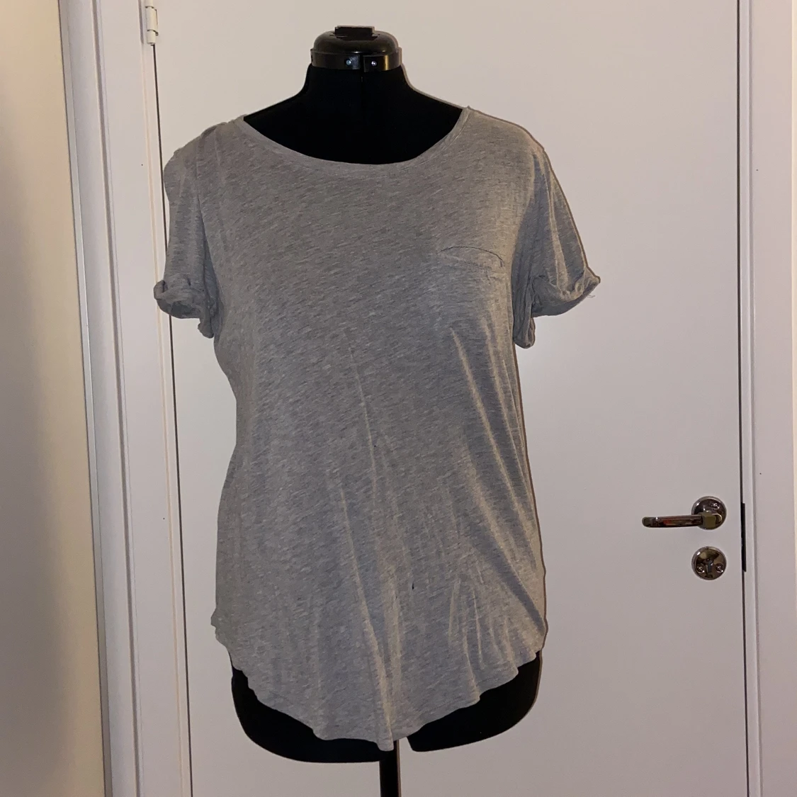 Avslappnad Grå T-Shirt