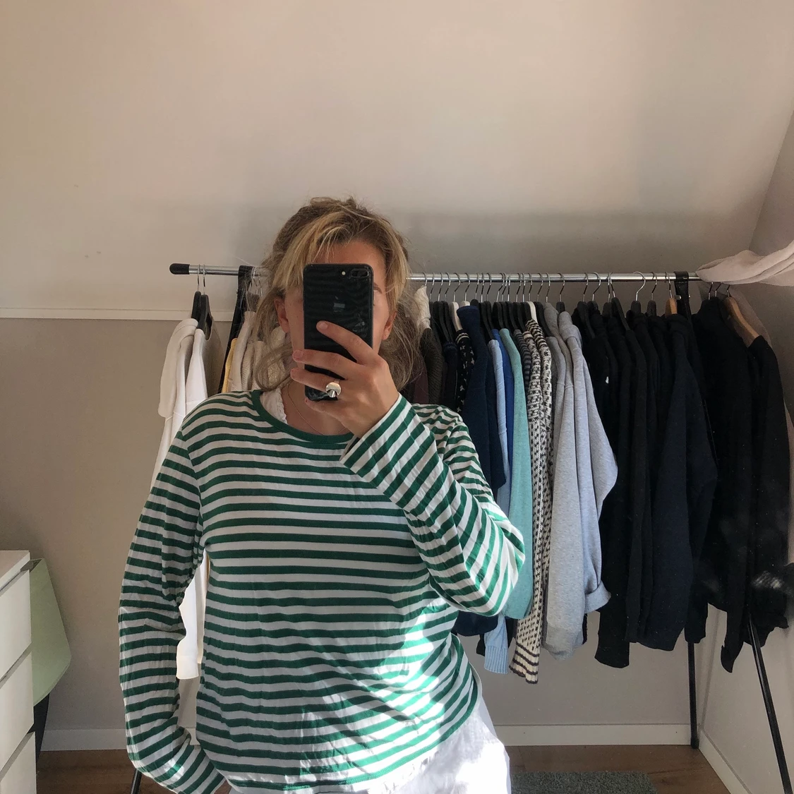 Randig långärmad  - 90