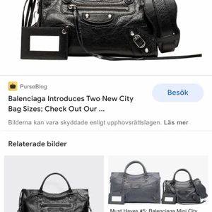 Balenciaga Mini City bag  - Köpte denna väska i Miami för ca 3 år sedan. Använd i ca ett år. Bra skick men lite slitningar på undersidan. Köptes för ca 12.000 kr. Vill bara bli av med den så kan tänka mig att sälja för 50%. Väskan är äkta och finns bild tagen i butiken, kan även försöka leta fram kvitto:)) Kan möttas i Sthlm eller frakta. 