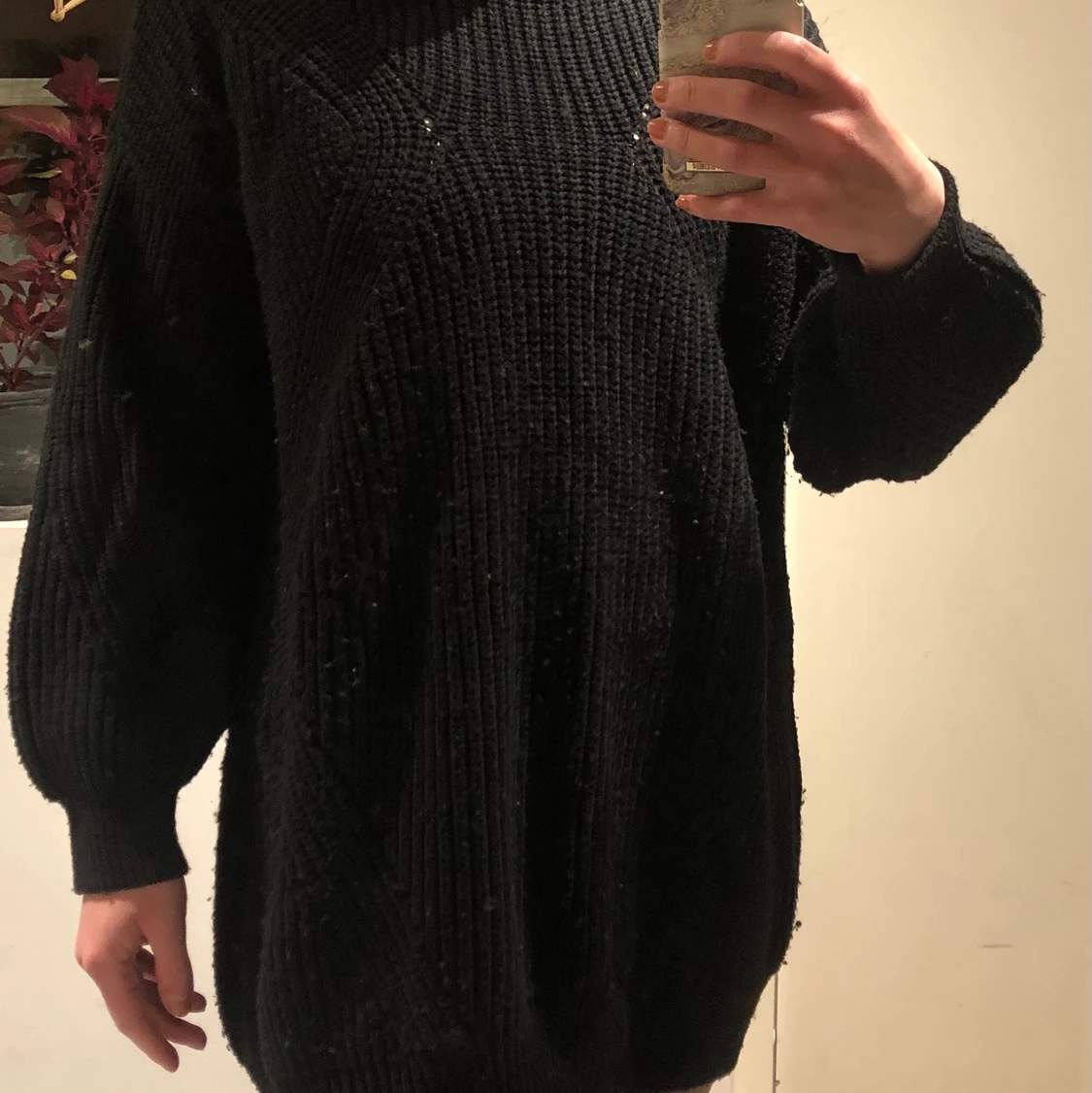 Mysig stickad tröja