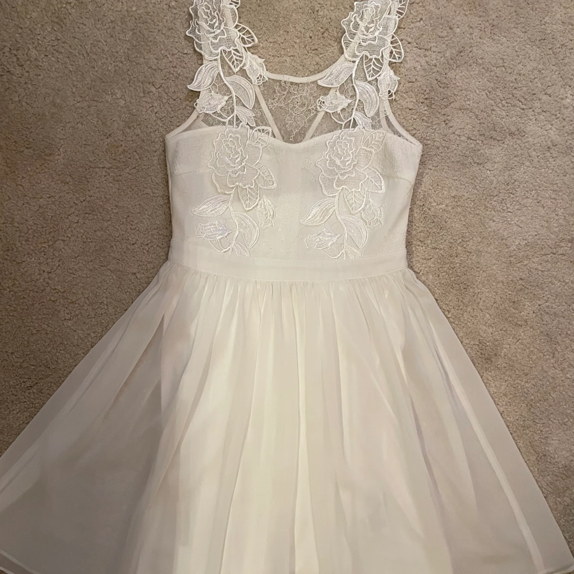 Vit söt Studentklänning