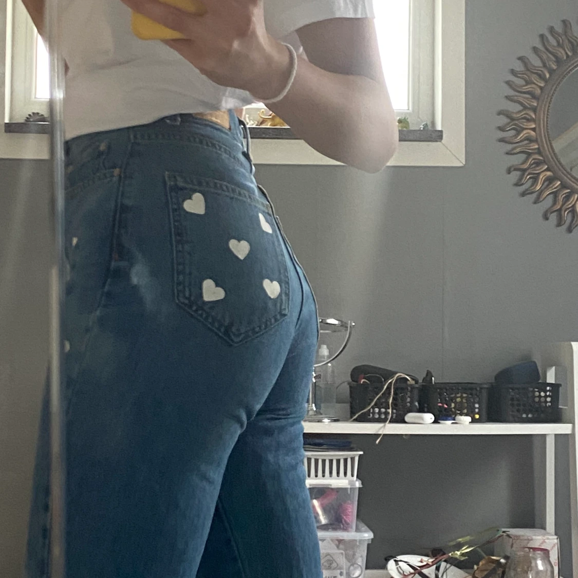 Vida jeans med 🤍 på - 90