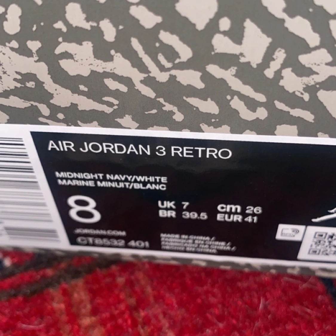 Jordan 3 Georgetown storlek 41  - 91