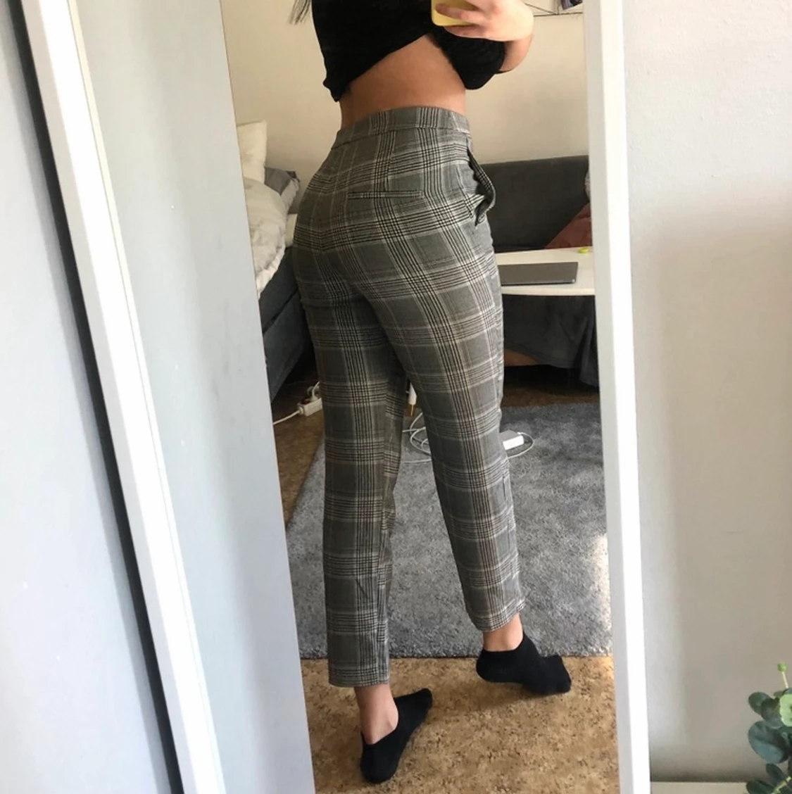 Rutiga kostymbyxor - 91