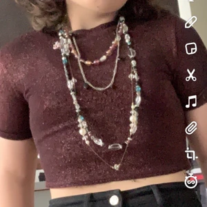 Glittrig lila tröja från london - Glittrig lila tröja från London 