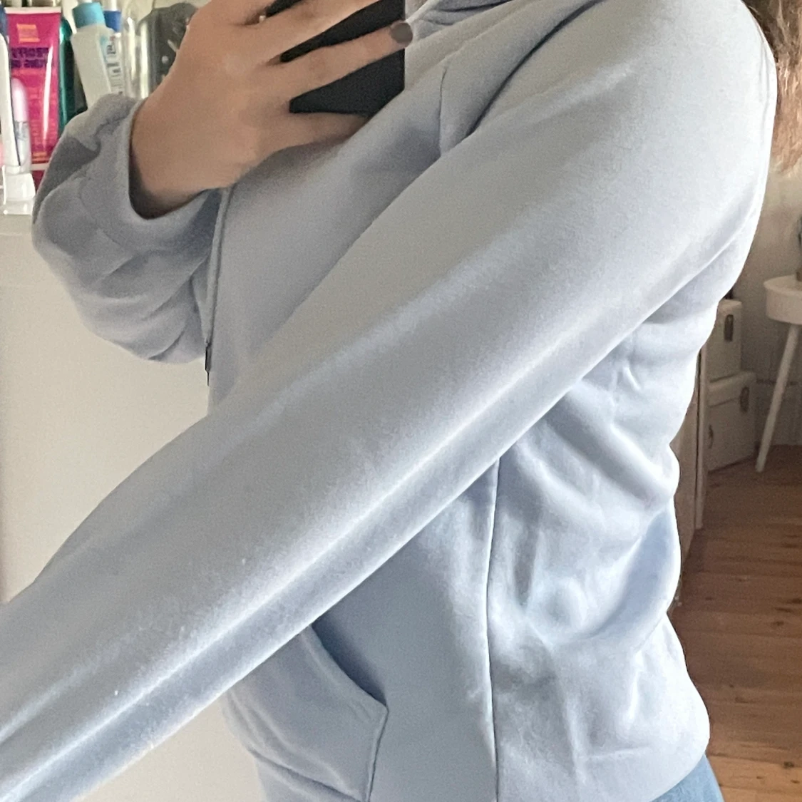 Blå superfin hoodie från Shein - 91