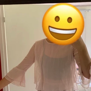 Rosa blus med volanger - Rosa blus från Hm med fina volanger. Storlek 36. Lite genomskinlig.