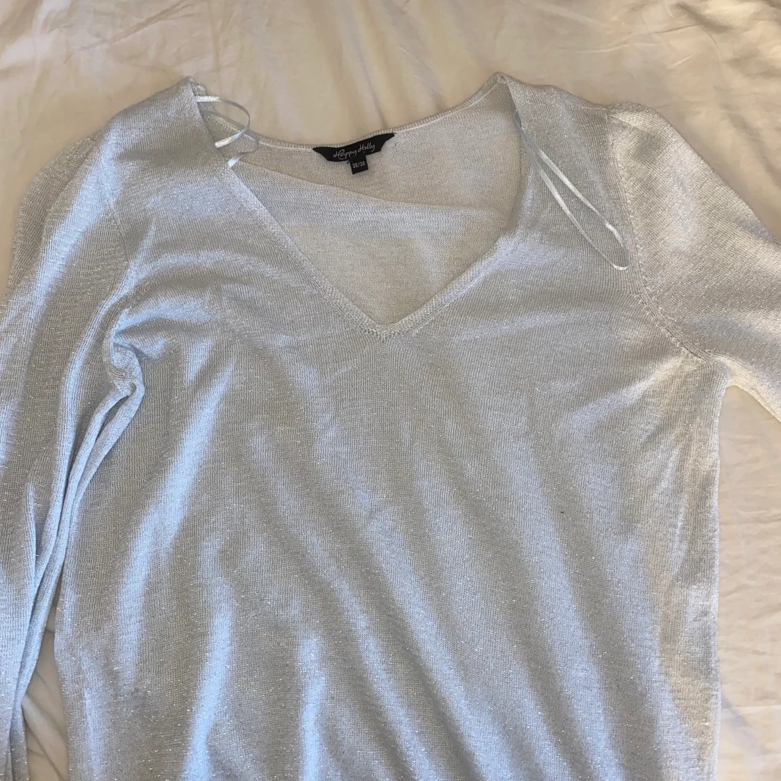 Stickad glitter tröja  - 90