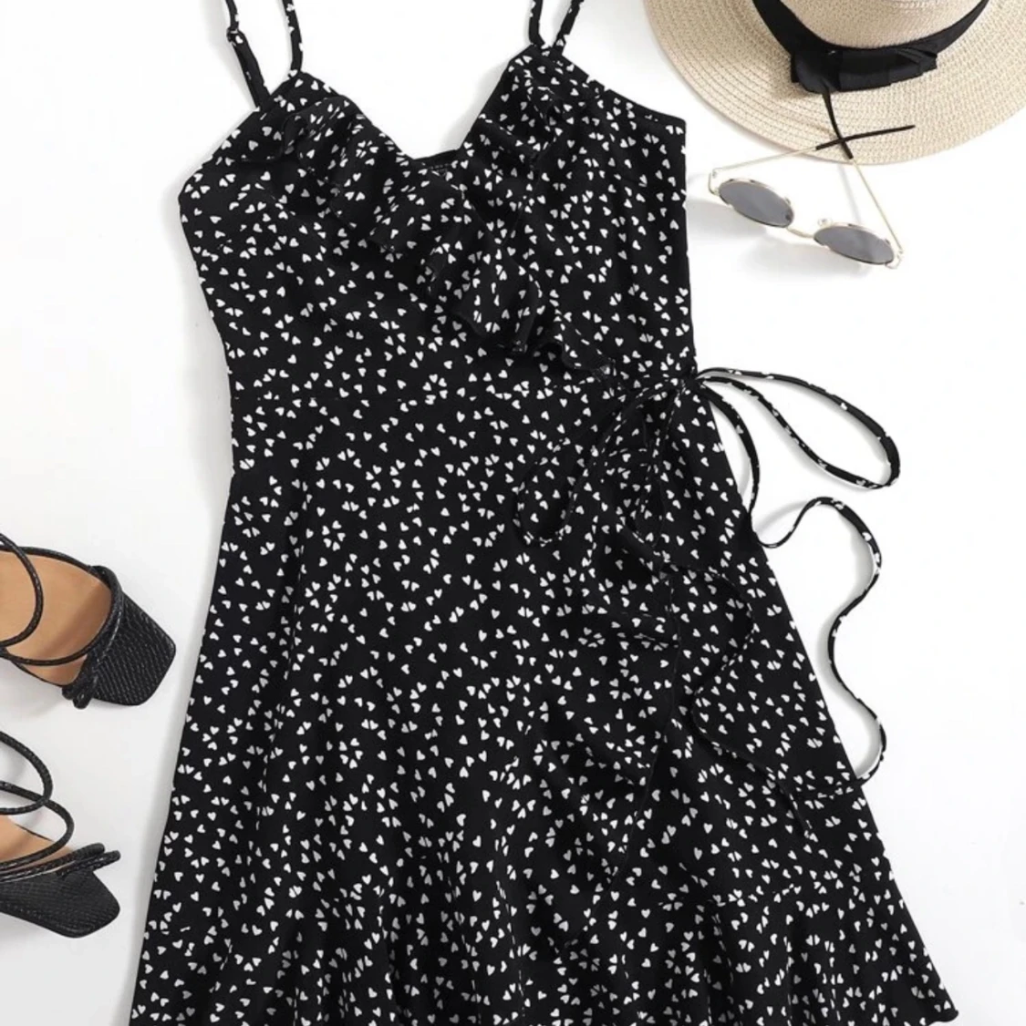 Krås hjärta boho klänning strl xs - 90