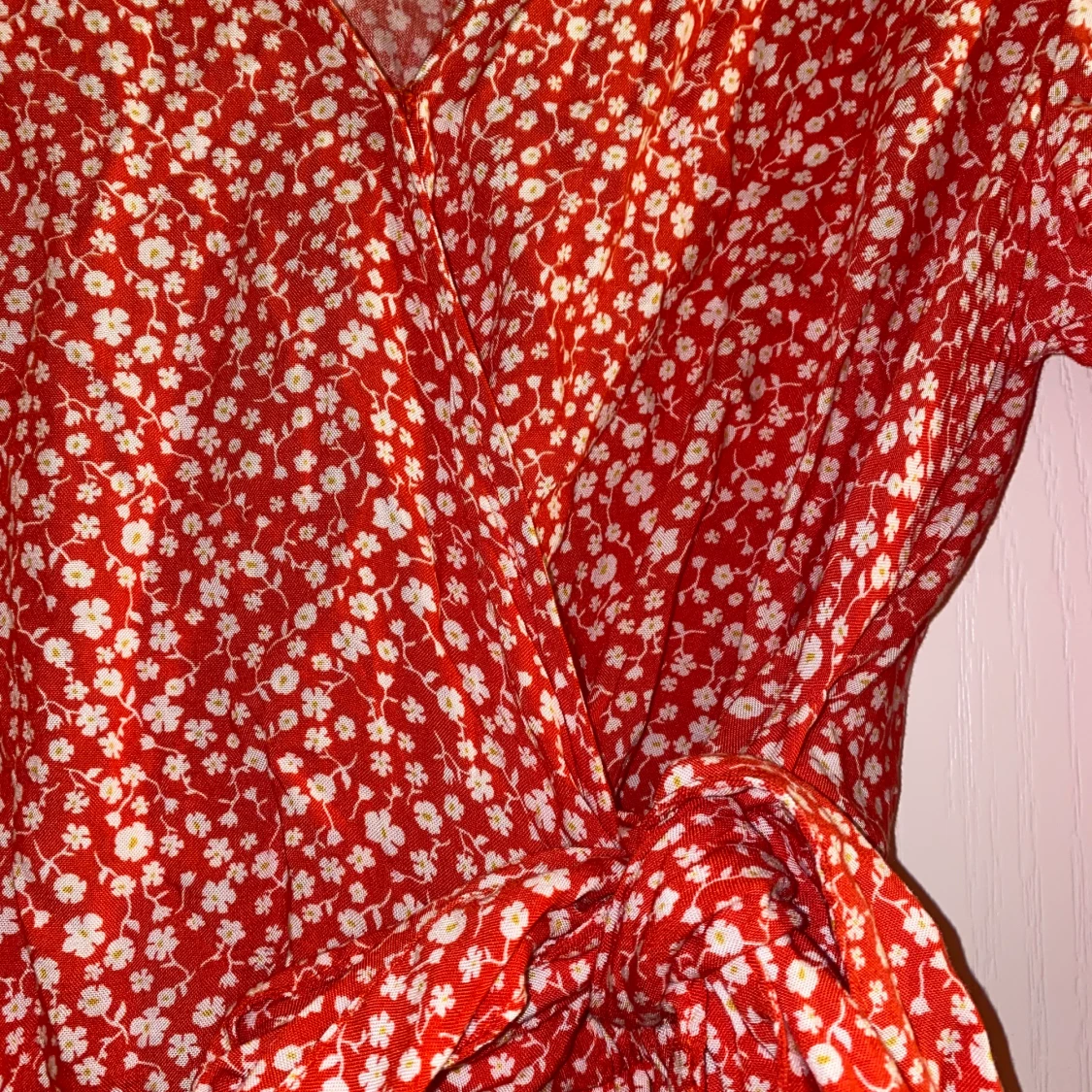 Röd sommar klänning - 91