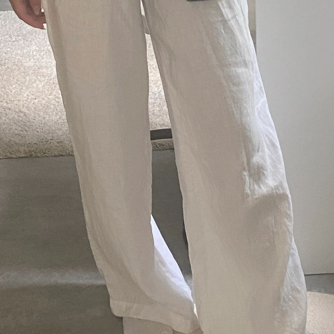 Vita Linne byxor - 90