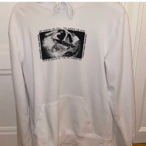 hoodie med tryck - jätte snygg hoodie med tryck!!💕väldigt bekväm och mysig och passar till nästan allt, väll använd men i bra skick fortfarande 