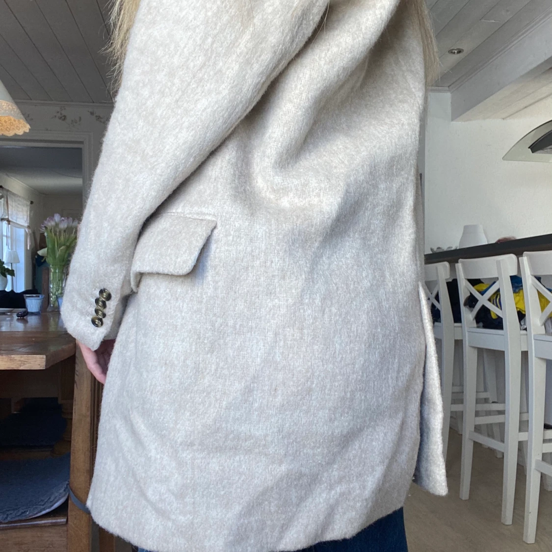 Beige kappa från hm - 90