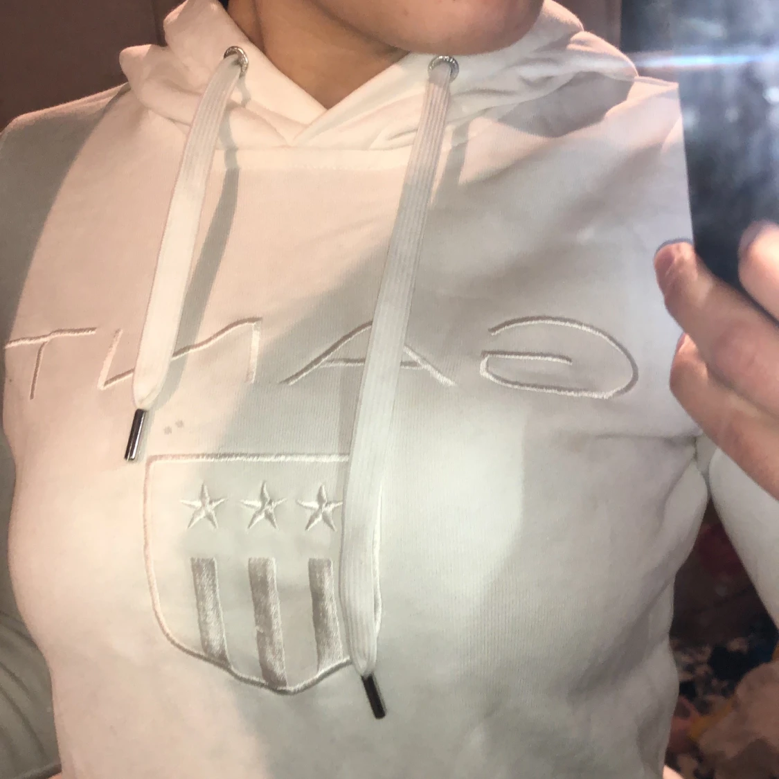 Vit gant klänning  - 91