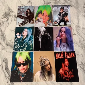 Billie Eilish - Foton på Billie Eilish💚🖤 fotona är styva,glansiga och 11x15 cm stora🖤 10kr st