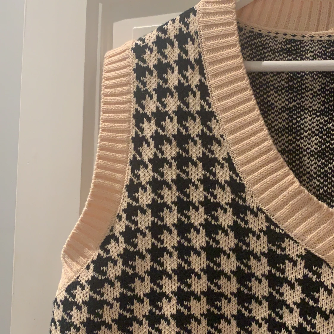 Rutig sweatshirt-Väst  - 91