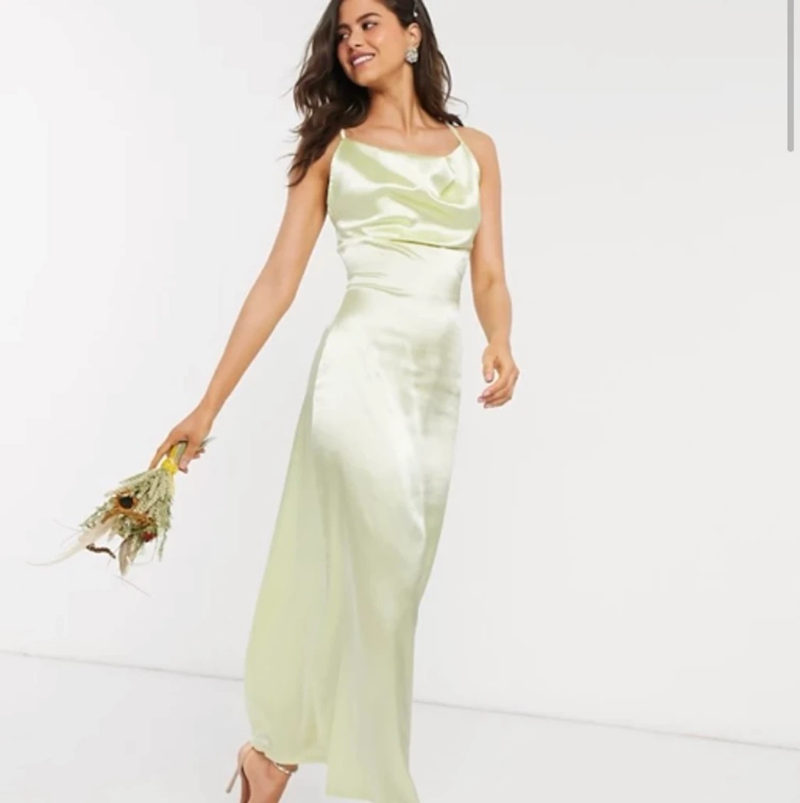 Långklänning citrongul  - 90