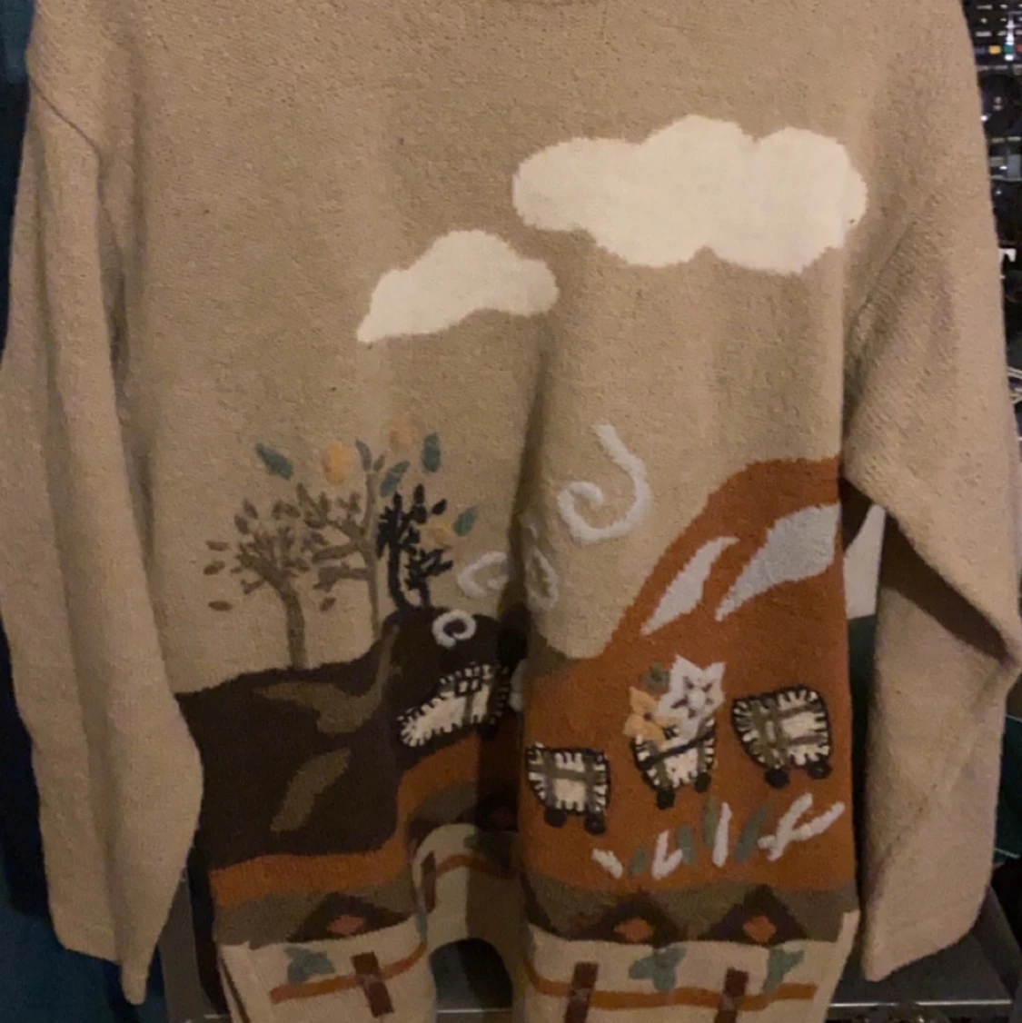 Retro stickad tröja