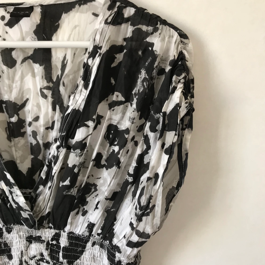 Svartvit klänning, XS-S, 100% bomull  - 90