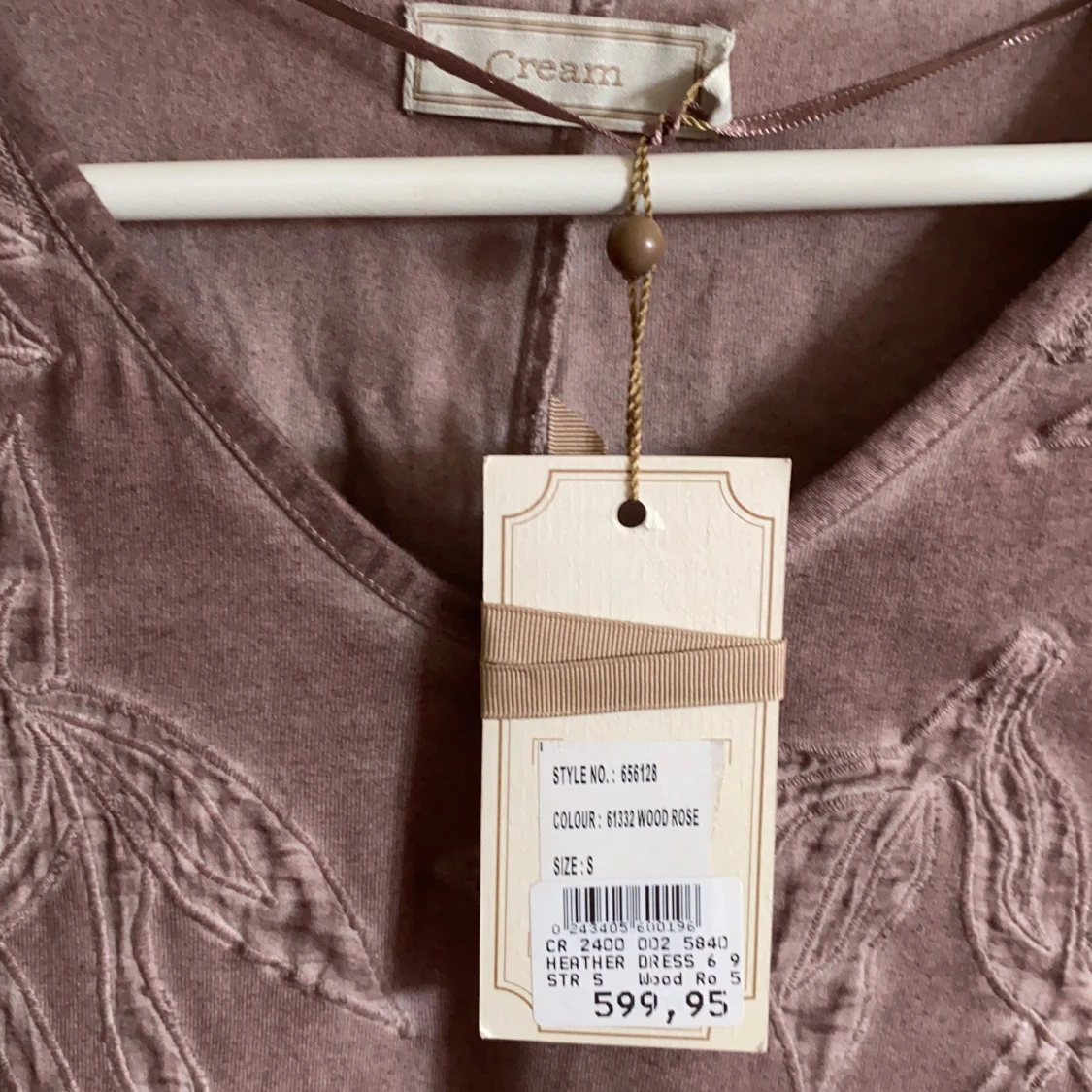 cream klänning S - 91