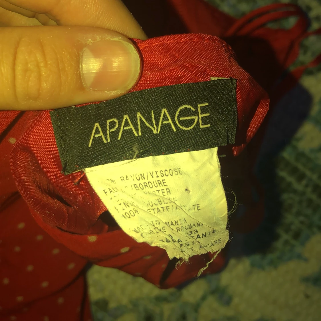 Röd sommarklänning - 90