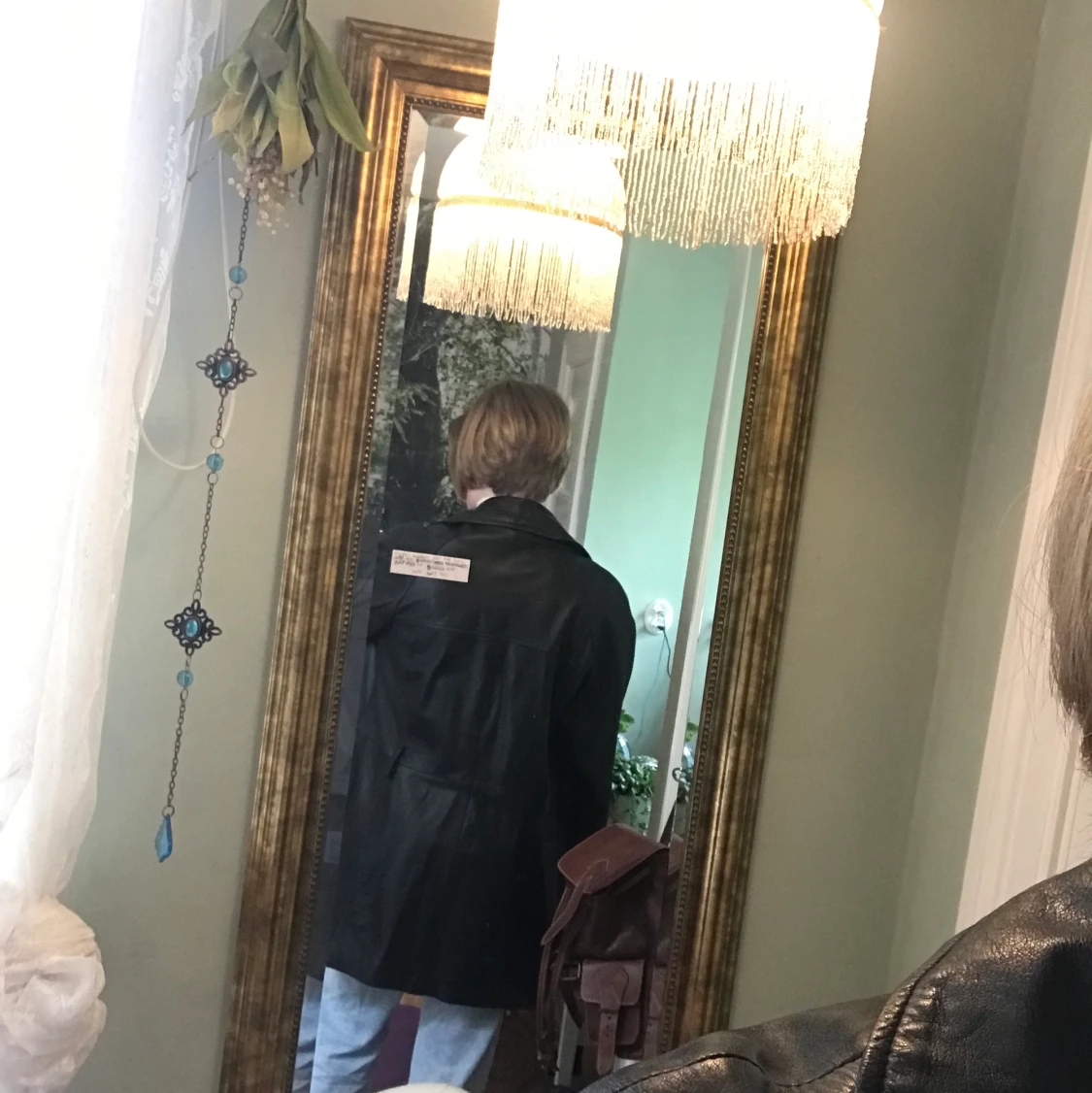 Svart Skinnkappa - 91